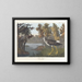 Pied jaune - John James Audubon — indrammet kunstværk på væggen