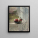 Blomster på vindueskarmen - John La Farge — indrammet kunstværk på væggen