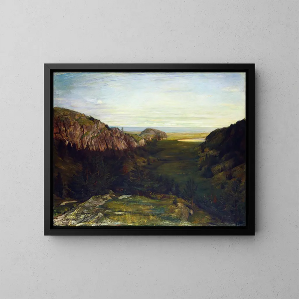 La dernière vallée des rochers du paradis - John La Farge — indrammet kunstværk på væggen