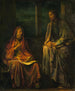 Nicodemus' besøg hos Kristus - John La Farge — visning af kunstværket
