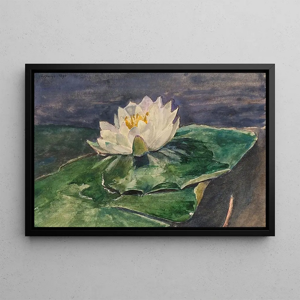 Nénuphar - John La Farge — indrammet kunstværk på væggen