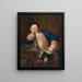 Portrait af Thomas Sheridan - John Lewis — indrammet kunstværk på væggen