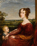 Portrait af fru William Wilberforce og hendes barn - John Linnell — visning af kunstværket