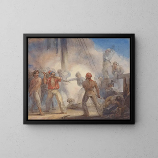 Pirates - John Massey Wright — indrammet kunstværk på væggen