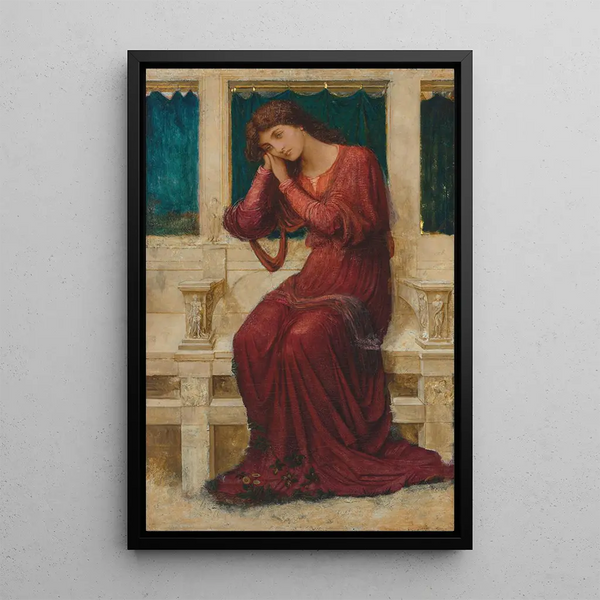 John Melhuish Strudwick - When sorrow comes in summer days.webp