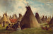 Campement indien dans la prairie - John Mix Stanley — visning af kunstværket
