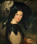 Portrait af Mme John O'Keefe, hustru til kunstneren - John O'Keeffe — visning af kunstværket