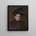 Portrait af Winifred Brady - John Ottis Adams — indrammet kunstværk på væggen