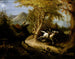 Den hodeløse rytter, der forfølger Ichabod Crane - John Quidor — visning af kunstværket