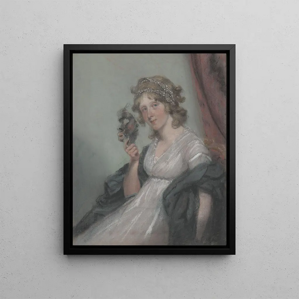 John Raphael Smith - Woman Holding a Mask.webp