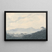 La baie de Naples depuis Capodimonte, Italien - John Robert Cozens — indrammet kunstværk på væggen