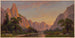 Vallée de Yosemite regardant vers l'ouest (Conflit de cas) - John Ross Key | Reproduction — visning af kunstværket