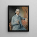 Portrait af George Medley - John Russell — indrammet kunstværk på væggen