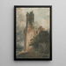Une tour de château - John Sell Cotman — indrammet kunstværk på væggen