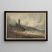 Château d'Aberystwyth - John Sell Cotman — indrammet kunstværk på væggen