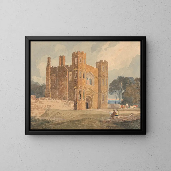 Porte de Saint Marys à Wiggenhall, Norfolk - John Sell Cotman — indrammet kunstværk på væggen