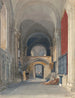 Norwich Katedral, indre af den nordlige korgang, udsigt mod øst - John Sell Cotman — visning af kunstværket