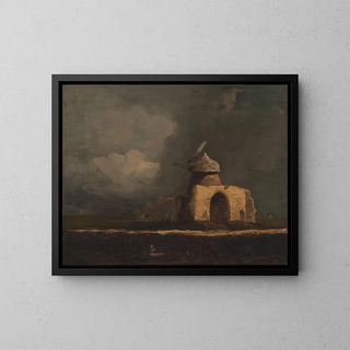 Abbaye de Saint-Bénet - John Sell Cotman — indrammet kunstværk på væggen