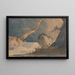 Cascade i et øde landskab - John Sell Cotman — indrammet kunstværk på væggen