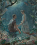 Hermia og Lysander A Midsummer Night's Dream - John Simmons — visning af kunstværket