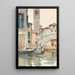 Un pont og et campanile Venedig - John Singer Sargent — indrammet kunstværk på væggen