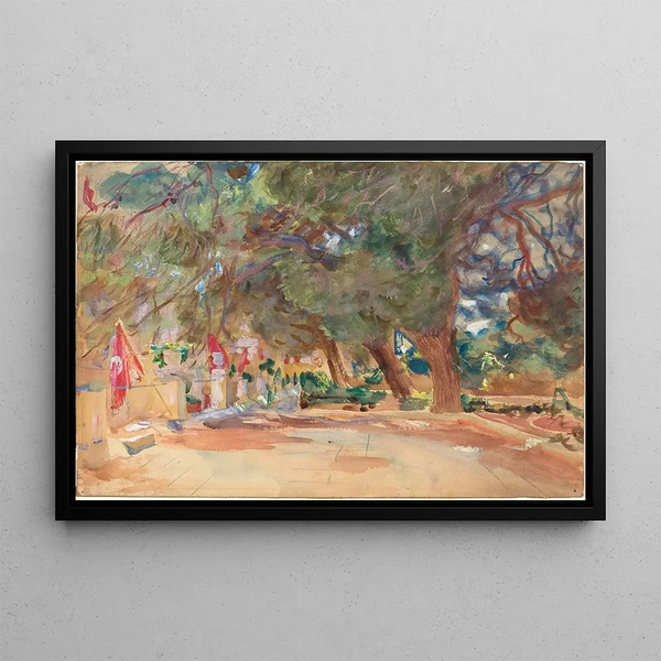 Et mindesmærke - John Singer Sargent — indrammet kunstværk på væggen