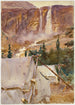 Campement og vandfald - John Singer Sargent — visning af kunstværket