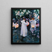 Œillet Lys Lys Rose - John Singer Sargent — indrammet kunstværk på væggen