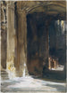 Indre af katedral - John Singer Sargent — visning af kunstværket