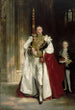 Charles Stewart sjette greve af Londonderry, bærende det store statssværd under kroningen - John Singer Sargent — visning af kunstværket