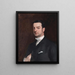 Cornelius Vanderbilt II - John Singer Sargent — indrammet kunstværk på væggen