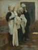 Egyptiske indigo-tegnede maleri - John Singer Sargent — visning af kunstværket
