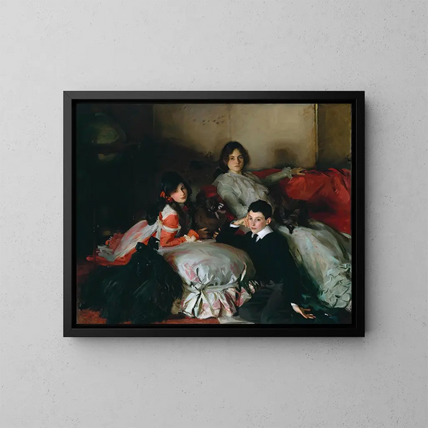 Essie Ruby og Ferdinand Wertheimer - John Singer Sargent — indrammet kunstværk på væggen