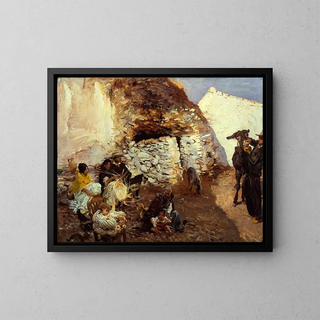 Campement de gitans - John Singer Sargent — indrammet kunstværk på væggen
