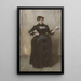Dame à la rose Charlotte Louise Burckhardt - John Singer Sargent — indrammet kunstværk på væggen