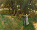 Landskabsmaleri med kvinder i forgrunden - John Singer Sargent — visning af kunstværket