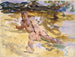 Mand på stranden i Florida - John Singer Sargent — visning af kunstværket