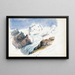 Le Mont Rose depuis Hörnli Zermatt - John Singer Sargent — indrammet kunstværk på væggen