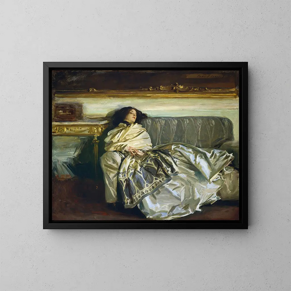 Nonchaloir repose - John Singer Sargent — indrammet kunstværk på væggen