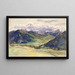 Vallée ouverte, Dolomites - John Singer Sargent — indrammet kunstværk på væggen