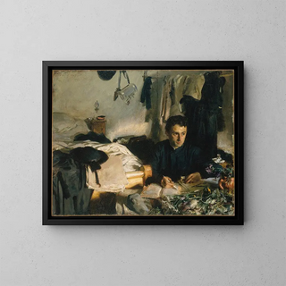 Fader Sébastien - John Singer Sargent — indrammet kunstværk på væggen
