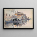 Ponte Panada Fondamenta Nuove Venise - John Singer Sargent — indrammet kunstværk på væggen