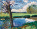 Ved flodkyst nær Oxford - John Singer Sargent — visning af kunstværket