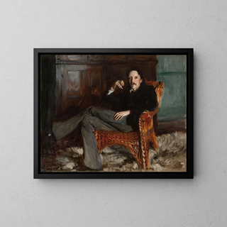 Robert Louis Stevenson - John Singer Sargent — indrammet kunstværk på væggen