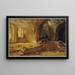 Cave i ruiner i Arras - John Singer Sargent — indrammet kunstværk på væggen