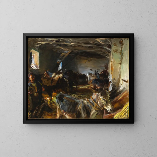 Stald i Cuenca - John Singer Sargent — indrammet kunstværk på væggen
