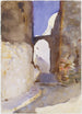 Rue à Tanger - John Singer Sargent — visning af kunstværket