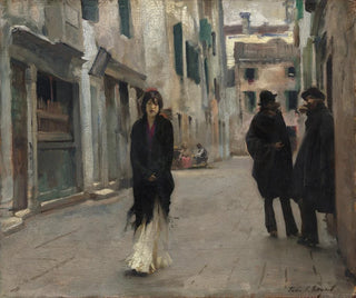 Rue i Venedig - John Singer Sargent — visning af kunstværket