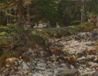 Le Maître et ses élèves - John Singer Sargent — visning af kunstværket
