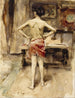 Le Modèle - John Singer Sargent — visning af kunstværket